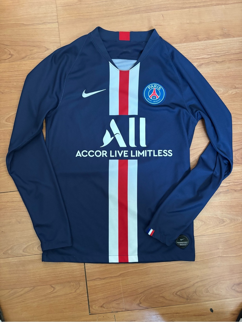 2019/20 Nike PSG Long Sleeve Home Jersey - Navy/Red/White